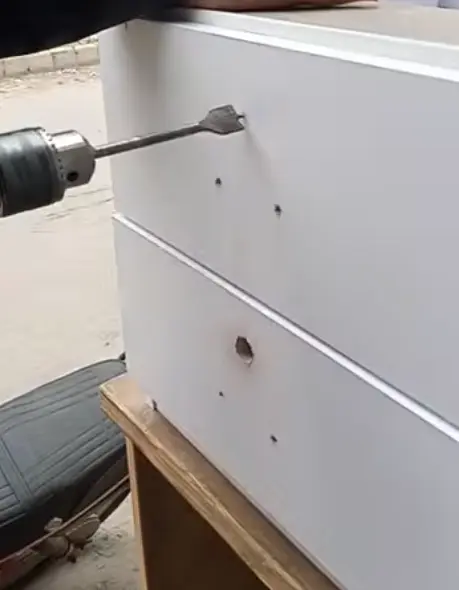 Drawer lock installation by UrbanFix carpenter in Multan