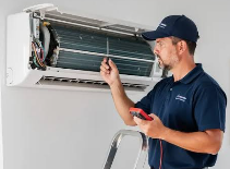 UrbanFix technician performing AC general service in Multan